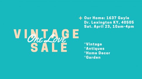 One Love Vintage Sale