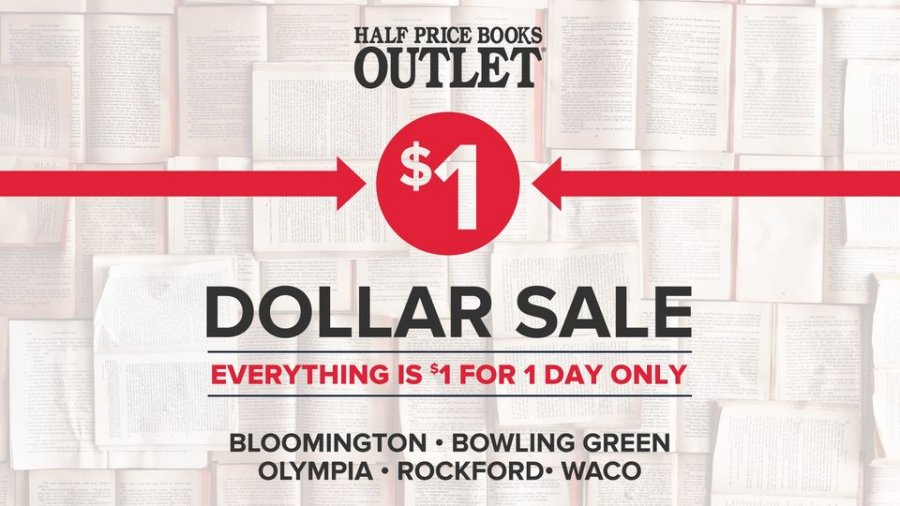 Half Price Books Outlet Dollar Day Sale