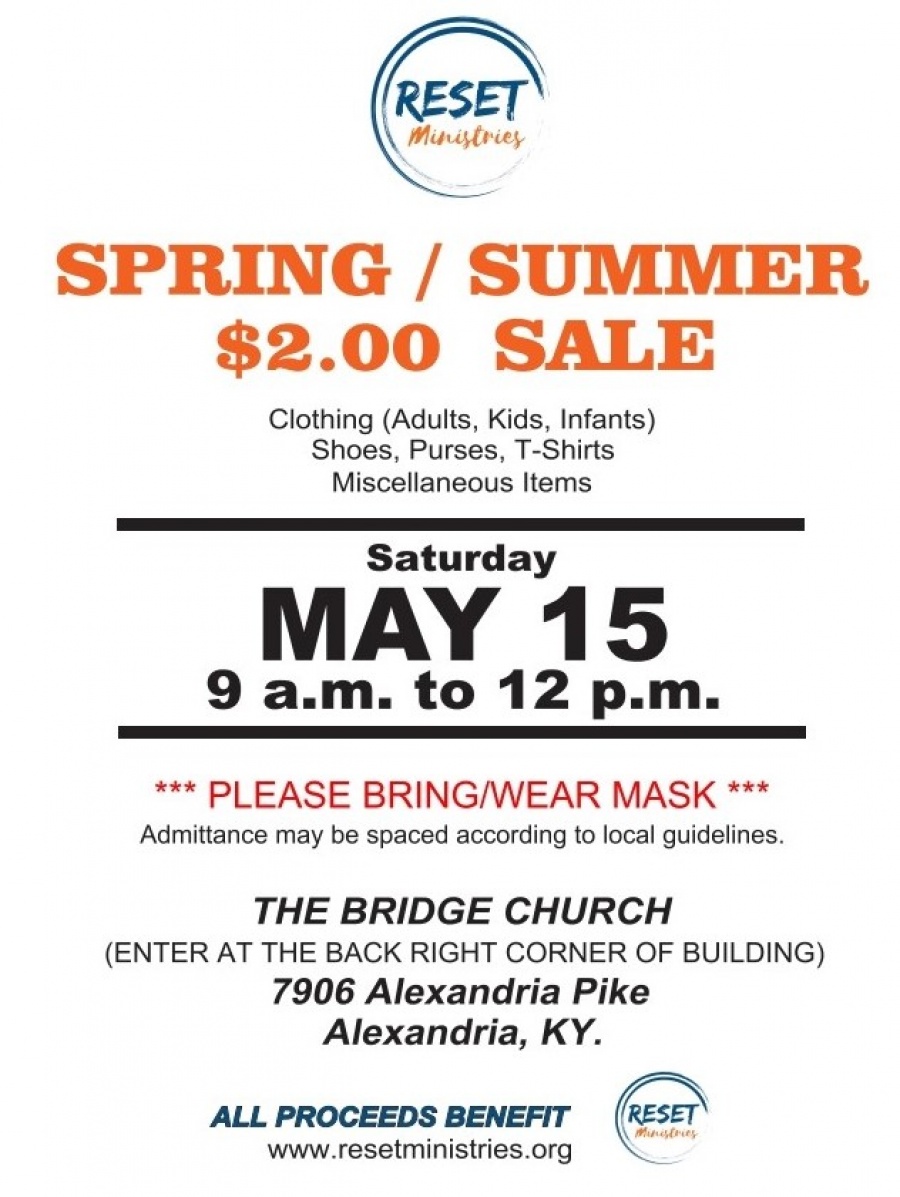 Reset Ministries $2 Spring and Summer Sale