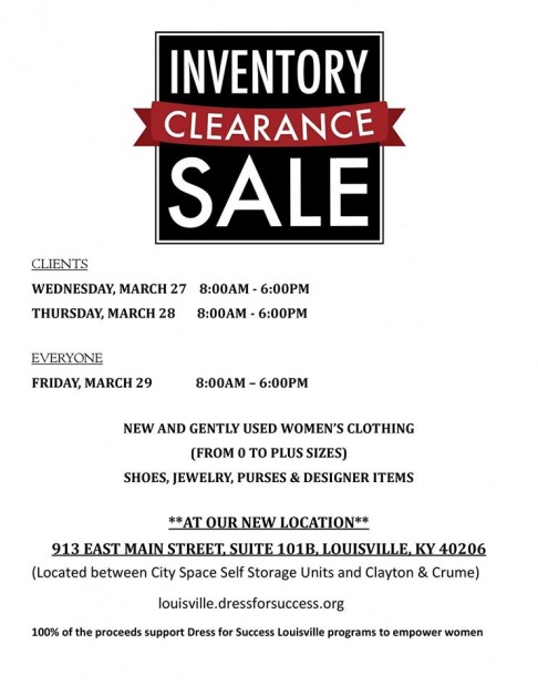 Dress for Success Clearance Sale