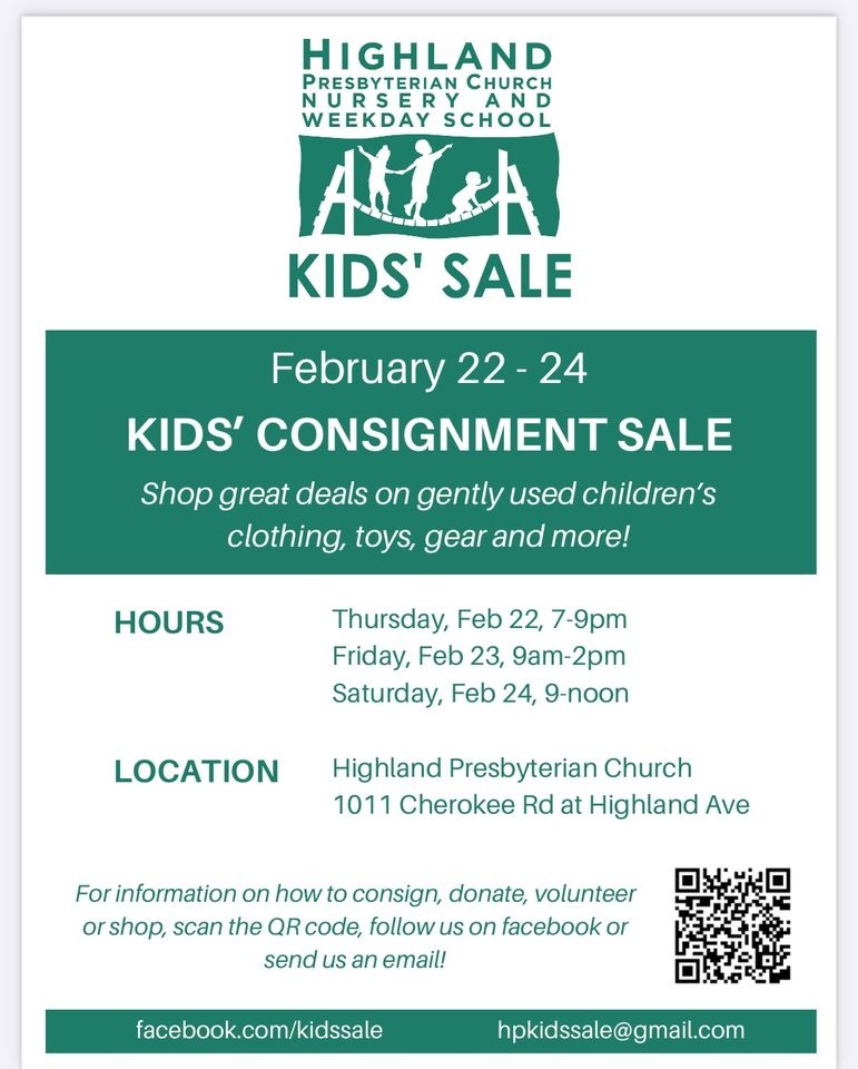 Kids' Consignment Sale